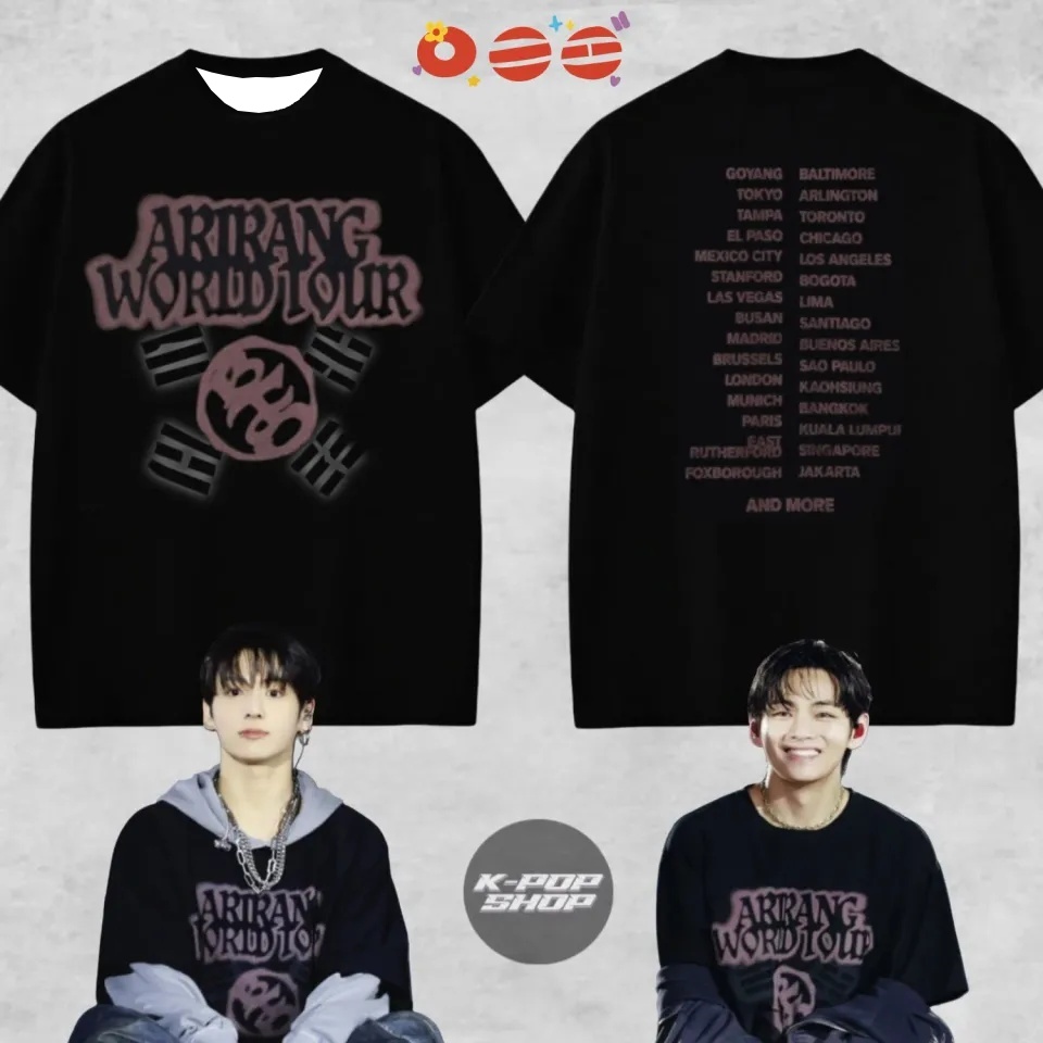 Kids Toys List - BST Kpop Fan Black Short‑Sleeve T‑Shirt