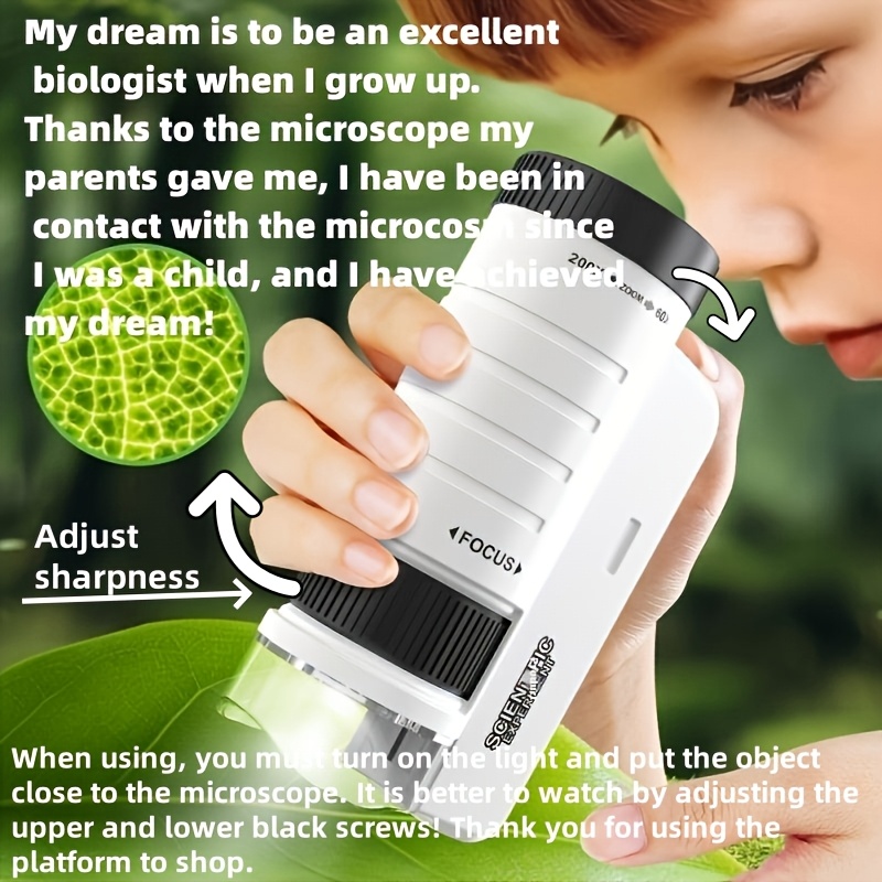 Handheld Microscope Kit Lab  H - đánh giá và giá Microscope Kids Science