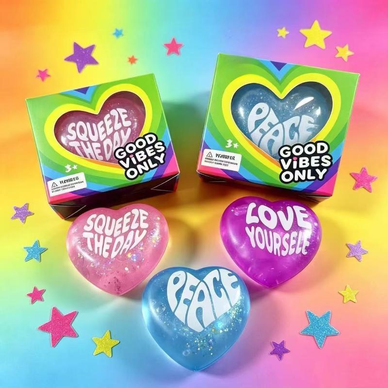 【M】Glitter Heart Shaped Squeez - đánh giá và giá Kids Toys Quotes