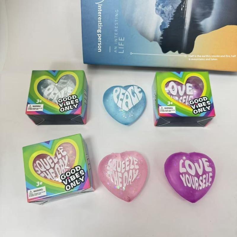 Glitter Heart Shaped Squeeze T - đánh giá và giá Kids Toys Quotes