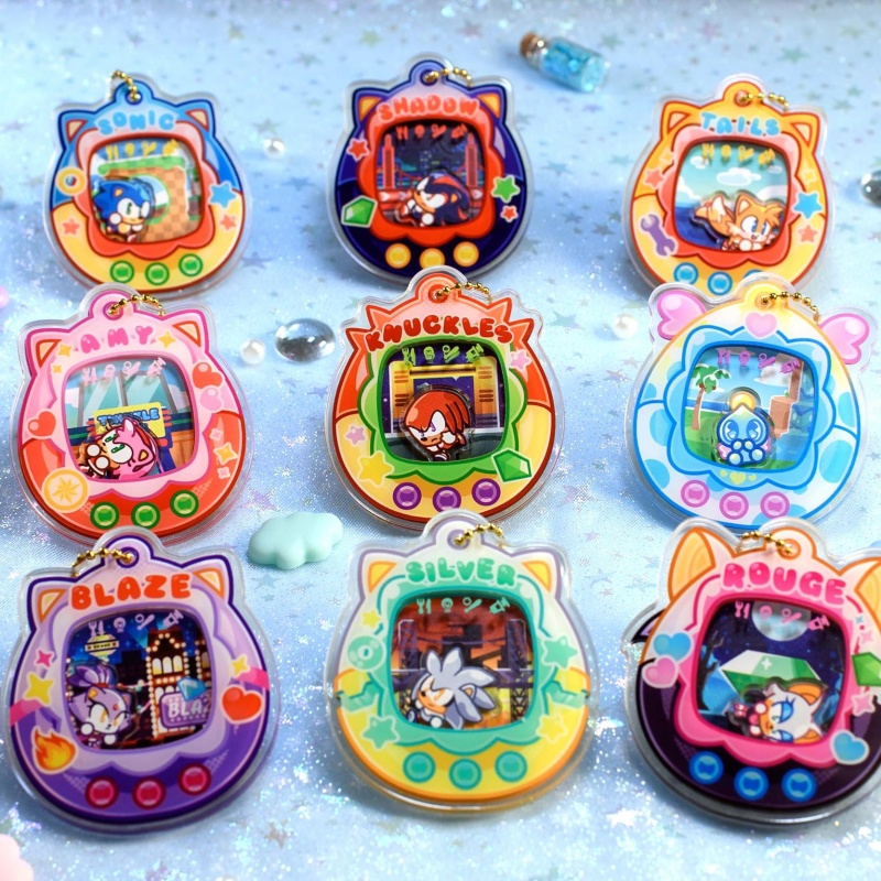 Sonic the Hedgehog Amy Tails S - đánh giá và giá Bandai Model Tamagotchi