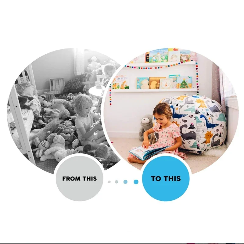 New Bean Bag Storage Stuffed A - đánh giá và giá Kids Zip Toys