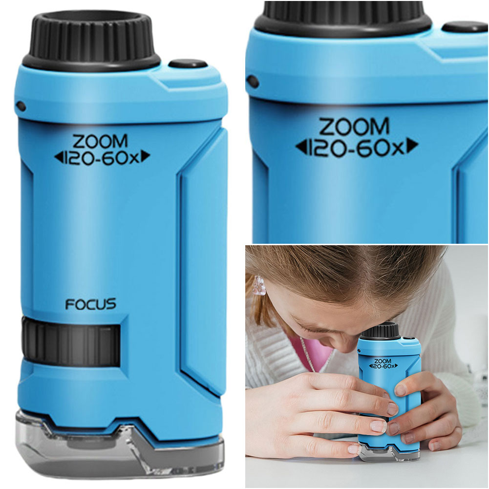 New 60x-120x Handheld Microsco - đánh giá và giá Microscope Kids Science