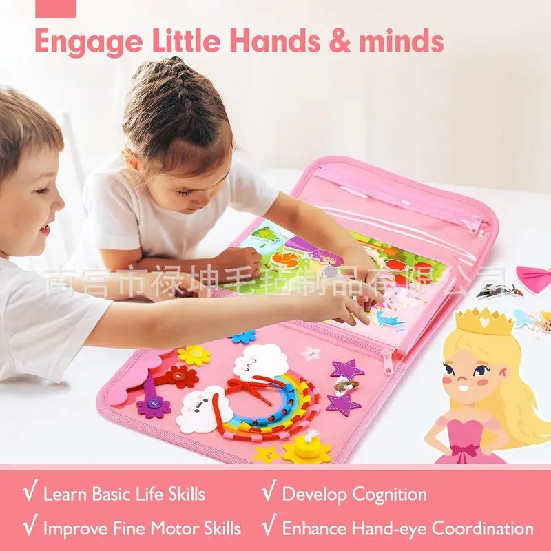 Princess Montessori Felt Busy  - đánh giá và giá Kids Toys Learning