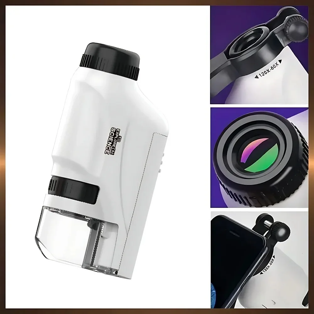 Microscope 60-120X Lab Handhel - đánh giá và giá Microscope Kids Science