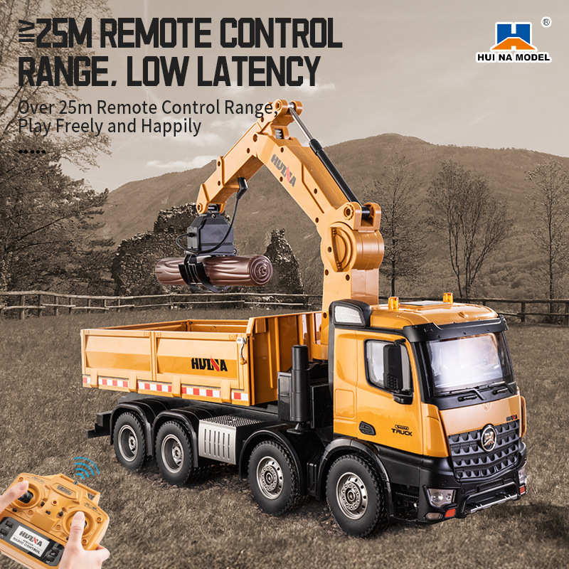 Huina 1538 RC Dump Truck 1:14  - đánh giá và giá Kids Toys Channel