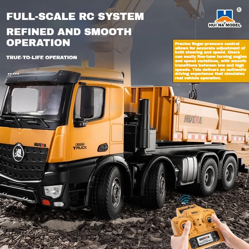 Huina 1538 RC Dump Truck 1:14  - đánh giá và giá Kids Toys Channel